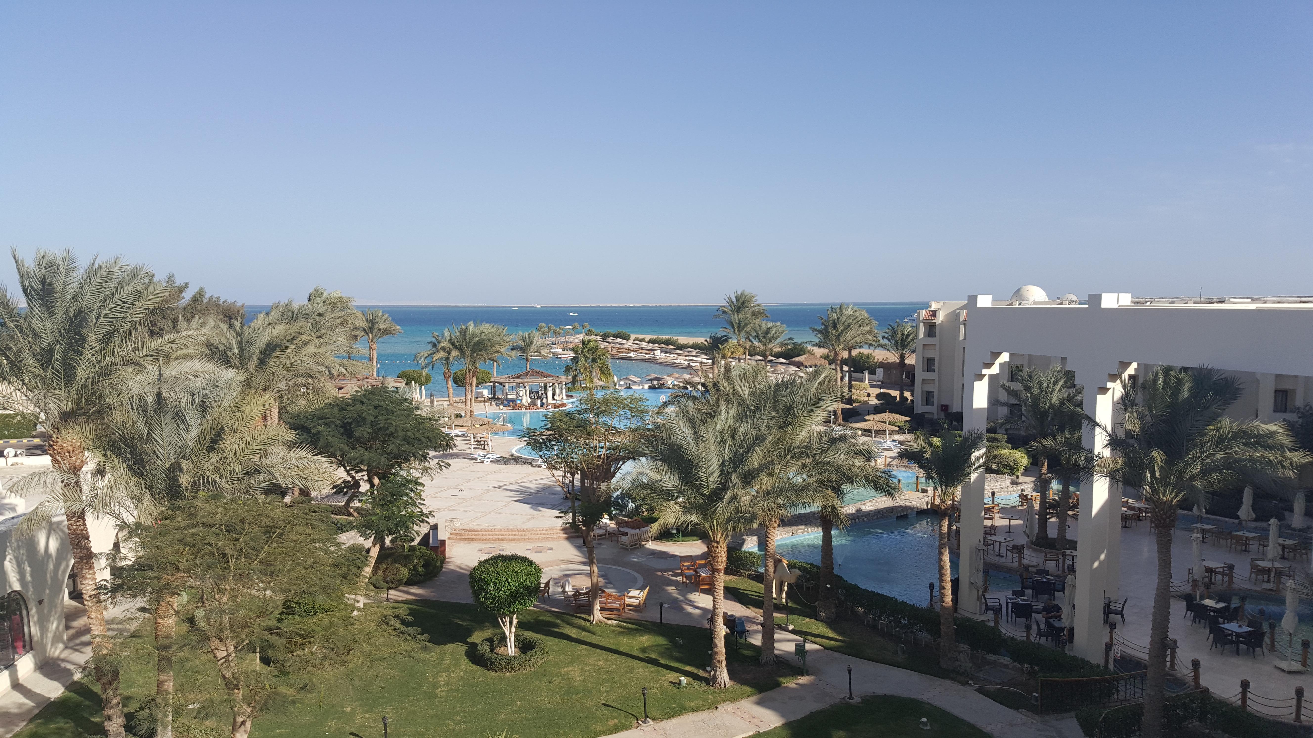 Jaz Casa Del Mar Beach Hurghada Exterior foto View of the Red Sea from the Hilton Sharm El Sheikh